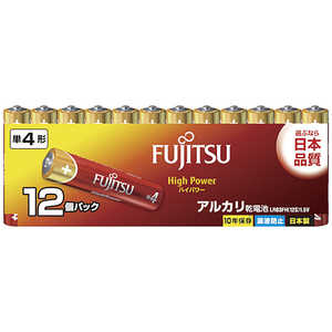 富士通　FUJITSU アルカリ単4(12個)HighPower ［12本 /アルカリ］ LR03FH12S