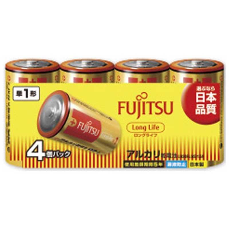 富士通　FUJITSU 富士通　FUJITSU ｢単1形乾電池｣4本 アルカリ乾電池｢ロングライフ｣ LR20FL(4S) LR20FL(4S)