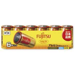 富士通　FUJITSU ｢単1形乾電池｣6本 アルカリ乾電池｢ロングライフ｣ LR20FL(6S)