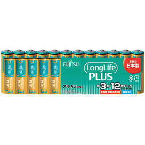 富士通　FUJITSU 富士通アルカリ乾電池単3LongLifePlus12個パック  LR6LP12S