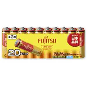 富士通　FUJITSU ｢単3形乾電池｣20本 アルカリ乾電池｢ロングライフ｣ LR6FL(20S)