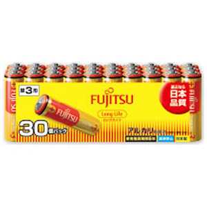 富士通　FUJITSU ｢単3形乾電池｣30本 アルカリ乾電池｢ロングライフ｣ LR6FL(30S)