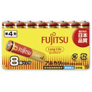 富士通　FUJITSU ｢単4形乾電池｣ 8本 アルカリ乾電池｢ロングライフ｣ LR03FL(8S)