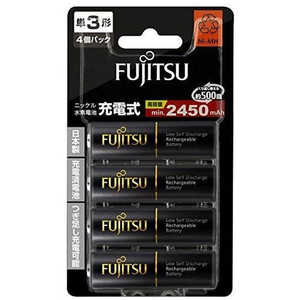 富士通 FUJITSU ニッケル水素充電池 2450 単3×4B HR-3UTHC(4B)