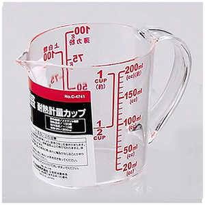 パール金属 ENJOY KITCHEN 大きい目盛耐熱計量カップ500ml C-4742 パール金属 ENJOY KITCHEN 大きい目盛耐熱計量カップ500ml C-4742