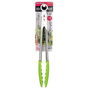 パール金属 ENJOY KITCHEN シリコーントング24cm(グリーン) C-4767 パール金属 ENJOY KITCHEN シリコーントング24cm(グリーン) C-4767