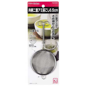 パール金属 ENJOY KITCHEN 共柄二重アミ茶こし6.5cm C-4814 パール金属 ENJOY KITCHEN 共柄二重アミ茶こし6.5cm C-4814