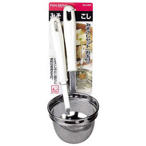 パール金属 ENJOY KITCHEN みそこしセット(お玉付) C-4816 パール金属 ENJOY KITCHEN みそこしセット(お玉付) C-4816