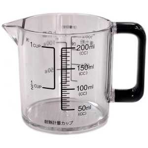 パール金属 ブラックス 耐熱計量カップ200ml 食洗機対応 C8621 パール金属 ブラックス 耐熱計量カップ200ml 食洗機対応 C8621