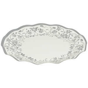 パール金属 リトルリッチ WAVEペーパープレート26cm 5枚入(シルバー) D-0314 パール金属 リトルリッチ WAVEペーパープレート26cm 5枚入(シルバー) D-0314