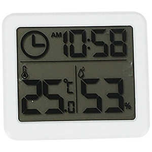 パール金属 測HAKARI デジタル温湿度計(ホワイト) ホワイト D6559