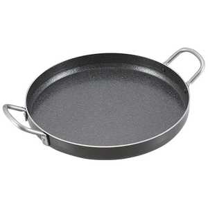 キャプテンスタッグ ファイバーライン 極厚 丸型鉄板26cm M6692