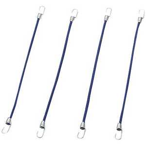 キャプテンスタッグ ミニストレッチコード27cm×4mm4本組フック2個付 M8294