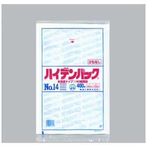 福助工業 福助 ハイデンパック 新 NO.14 紐なし 400枚入 0500917 福助工業 福助 ハイデンパック 新 NO.14 紐なし 400枚入 0500917