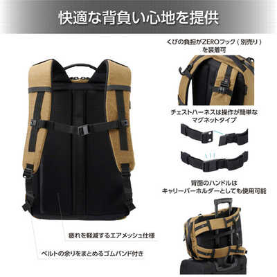 LUXXE ジップバックパック M コヨーテ LUXXe(ラグゼ) コヨーテ