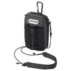 OUTDOOR PRODUCTS アウトドアプロダクツ スマートフォンポーチ07 ブラック ODPP07BK