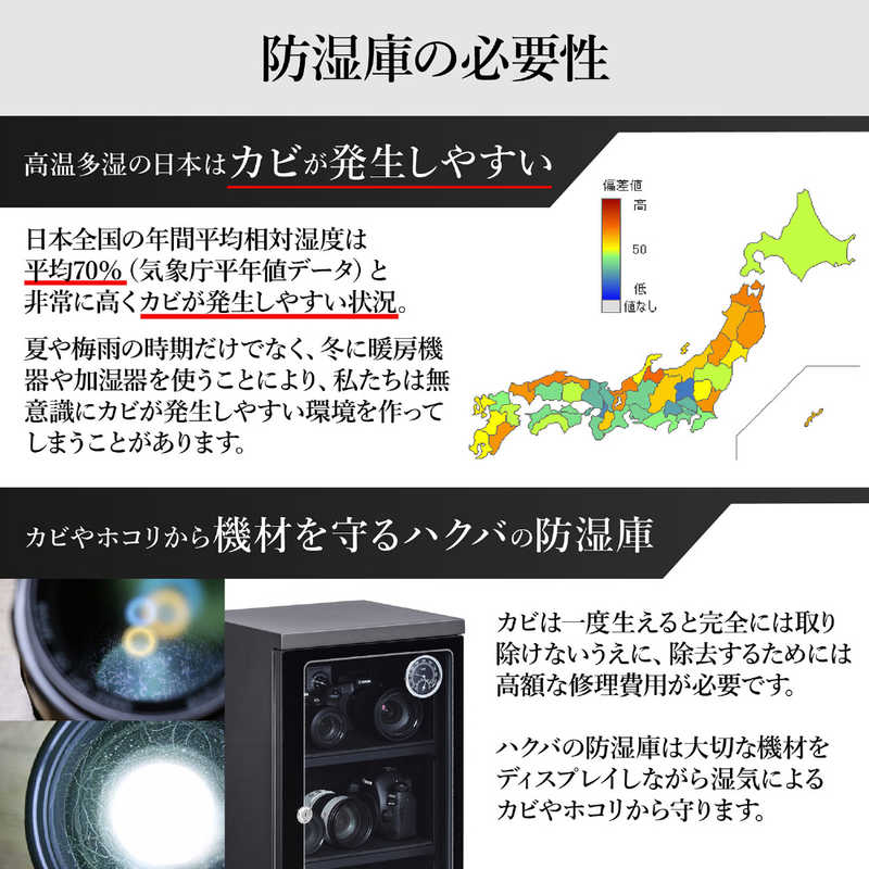 ハクバ ハクバ 電子防湿保管庫｢Eドライボックス｣ KED-100 KED-100