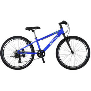＜コジマ＞ NESTO 24型 子供用自転車 X-VALLEY KID24(ブルー/外装7段変速) NE-20-020［2020年モデル］【組立商品につき返品不可】 ブルー X_VALLEY_KID24B