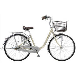 MARUKIN 自転車 プチベル PetitBelle 263-E ライトゴールド (26インチ)【組立商品につき返品不可】 ﾌﾟﾁﾍﾞﾙ263_E