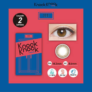 粧美堂 (度なし/±0.00) ノックノック マンスリー 111 (BC8.6/DIA14.2) 2枚入 カラコン KK56818