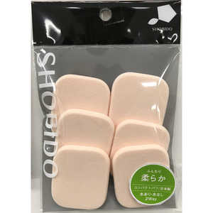 粧美堂 コンパクトパフ6P長角型 