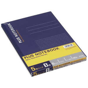 プラス ノートブック セミB5 5冊パック ネイビー NO-003BS-5P プラス ノートブック セミB5 5冊パック ネイビー NO-003BS-5P