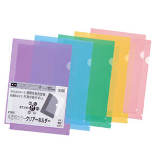 プラス クリアーホルダー 10P MIX FL-184HO プラス クリアーホルダー 10P MIX FL-184HO