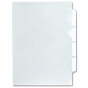 プラス クリアーホルダー 4山 12P A4 FL-204HO