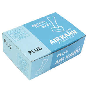 プラス 軽く開けるクリップエアかる大BK10個 CP101AK