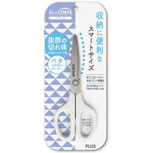 プラス はさみ フィットカットカーブ スマート クリームホワイト SC-155RSF