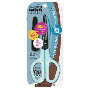 プラス はさみ フィットカットカーブ フッ素3D刃 ブルー SC-175SFN