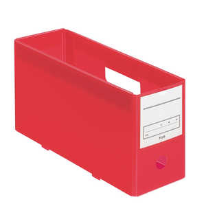 プラス 年組氏名スクール PPボックスファイル ハーフサイズ RD FL-197SF