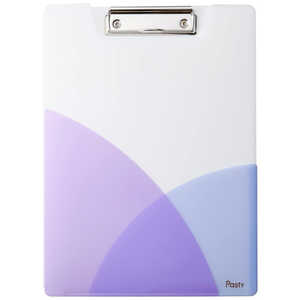 プラス クリップファイル A4 Pasty(パスティ) ブルーベリーパープル FL601CP