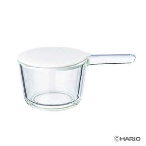 ハリオ ガラスの小鍋 ホワイト GKN-300-W