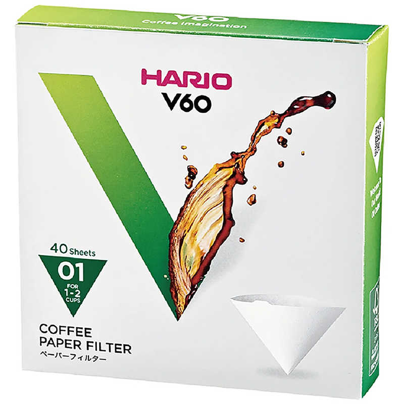 ハリオ ハリオ V60 用ペーパーフィルター 01W 40枚 VCF0140W VCF0140W