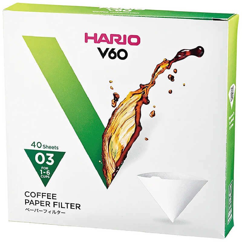 ハリオ ハリオ ペーパーフィルター (40枚入) VCF-03-40W VCF-03-40W VCF-03-40W