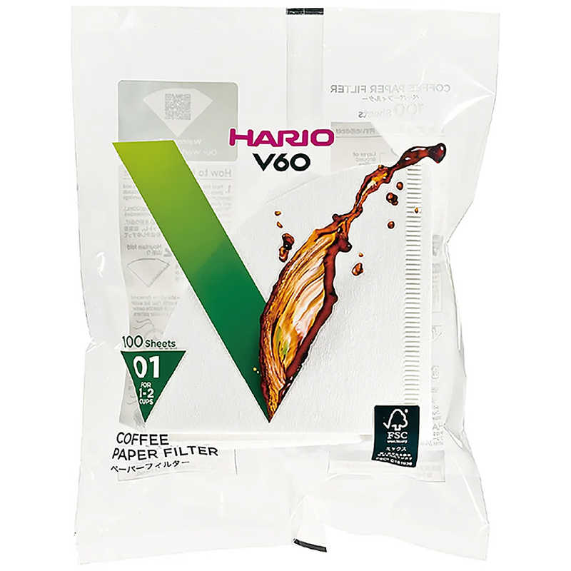 ハリオ ハリオ V60用ペーパーフィルター01W(100枚) VCF-01-100W VCF-01-100W