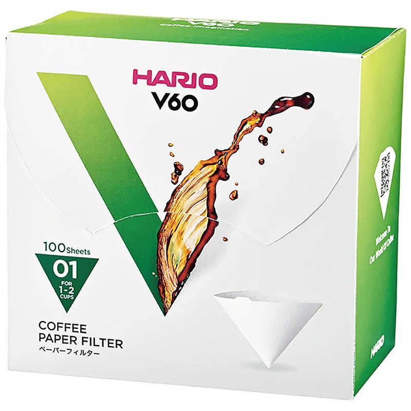 ハリオ ハリオ V60用ペーパーフィルターW 100枚箱入り VCF01100WK VCF01100WK