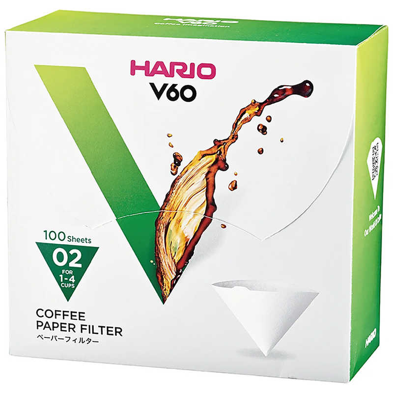 ハリオ ハリオ V60用ペーパーフィルターW 100枚箱入り VCF02100WK VCF02100WK