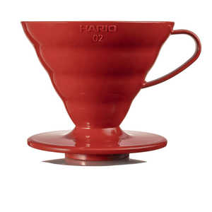 ハリオ V60透過ドリッパー02 レッド HARIO VDR02R ハリオ V60透過ドリッパー02 レッド HARIO VDR02R