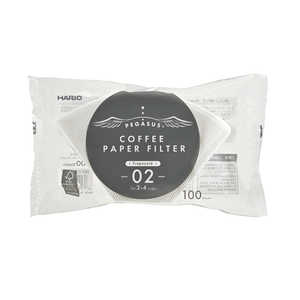 ハリオ ペガサスコーヒーペーパーフィルター02W100枚 PEF02100W ハリオ ペガサスコーヒーペーパーフィルター02W100枚 PEF02100W