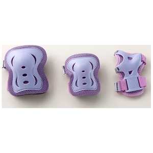 ブリヂストン キッズプロテクター3点セット(ひざ・ひじ・てのひら用/バイオレット) H3-PAD.A ブリヂストン キッズプロテクター3点セット(ひざ・ひじ・てのひら用/バイオレット) H3-PAD.A