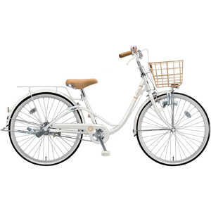 ブリヂストン 22型 子供用自転車 リリーベル(P.Xスノーホワイト/シングルシフト)【組立商品につき返品不可】 AG21
