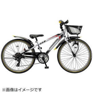 ブリヂストン 子供用自転車 クロスファイヤ-ジュニア (外装7段) シルバ-＆BK 【組立商品につき返品不可】 CFJ265