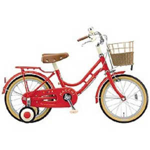 ＜コジマ＞ ブリヂストン 16型 幼児用自転車 ハッチ(レッド/シングルシフト) レッド HC162