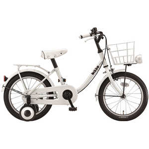 ＜コジマ＞ ブリヂストン 16型 子供用自転車 ビッケ m(E.YBKホワイト/シングルシフト)【組立商品につき返品不可】 BKホワイト BKM16画像