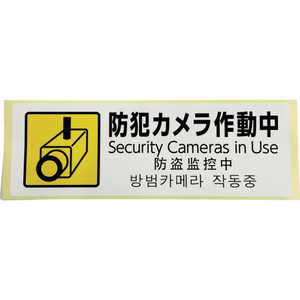 光 多国語防犯サイン ステッカー 防犯カメラ作動中 SBH2941 光 多国語防犯サイン ステッカー 防犯カメラ作動中 SBH2941