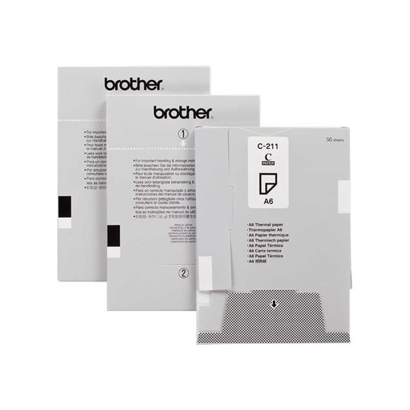 ブラザー　brother ブラザー　brother モバイルプリンター用 感熱紙 [A6 /50枚x20カセット] C211 C211
