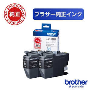 ֥饶 brother ڽۥ󥯥ȥå ֥å2ĥѥå LC3111BK-2PK