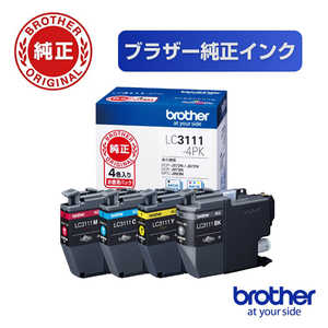 ブラザー　brother 【純正】インクカートリッジ 4色パック LC3111-4PK